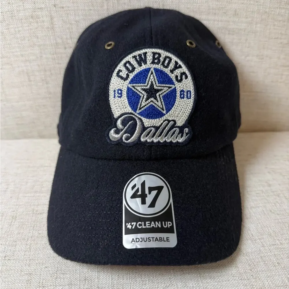 Unisex Stoney Clover Lane ’47 Navy Dallas Cowboys Field Goal Clean Up Hat